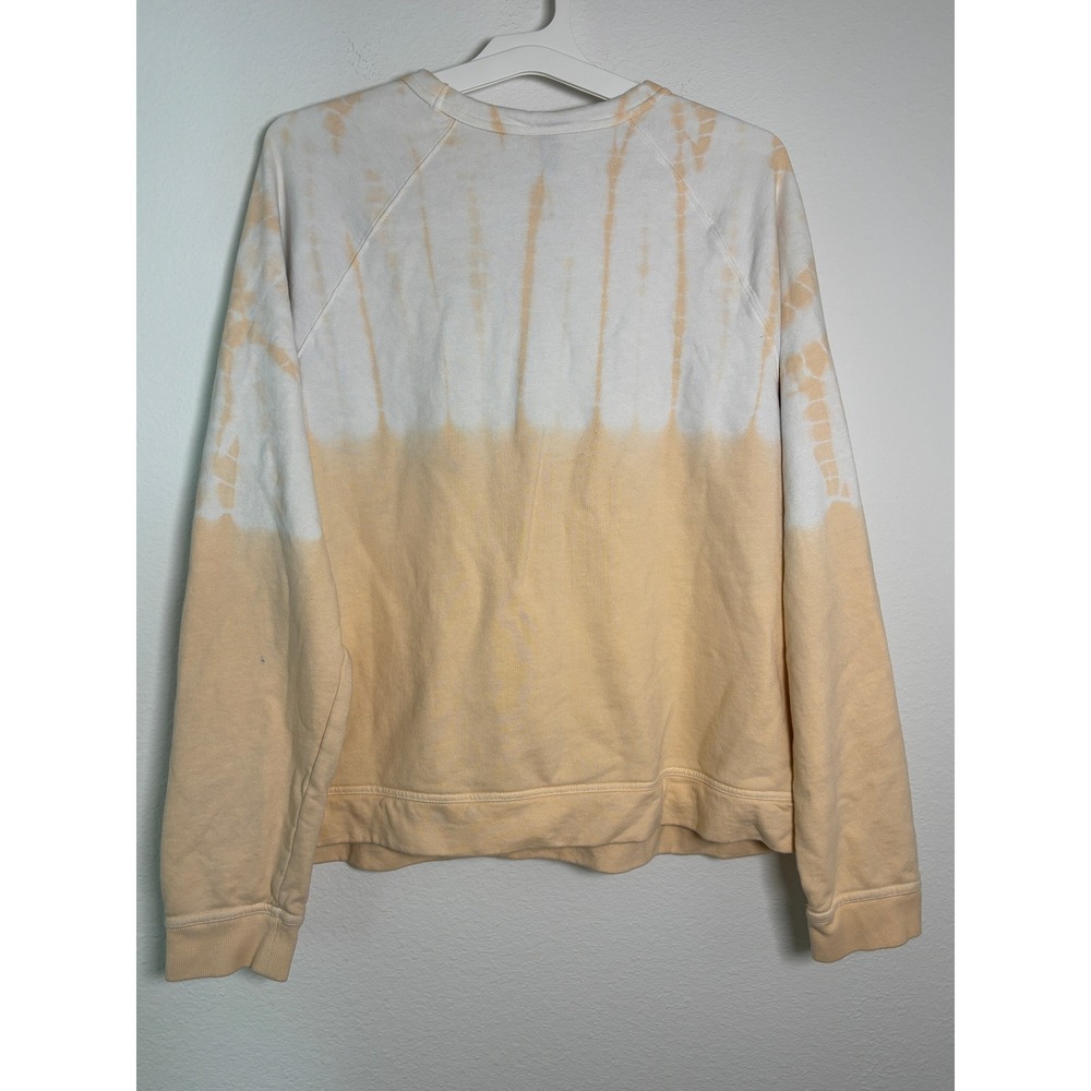 Universal Thread XXL Peach White Tie Dye Raglan Sweatshirt Crewneck Pullover